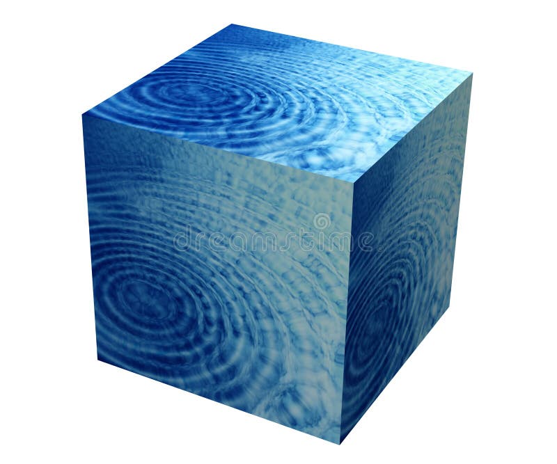 Box with water and skies royalty free illustration