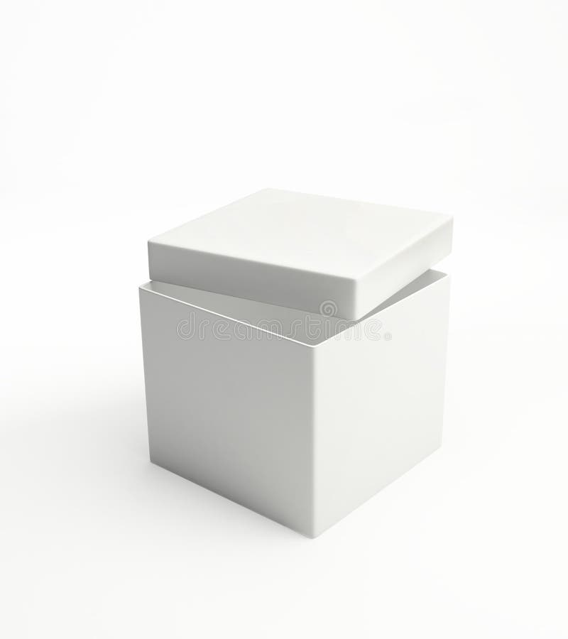 Box white royalty free illustration