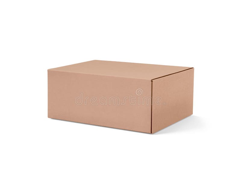 Box on white background stock photo. Image of empty 297527814