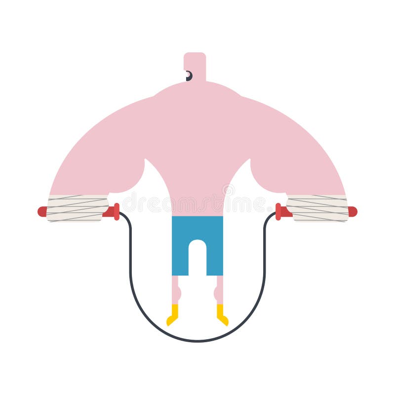 Boxer Auf Seilspringen Training Eignungsubungen Sportler Isolat Vektor Abbildung Illustration Von Seilspringen Eignungsubungen