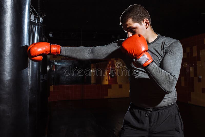 Boxer s speed bag stock image. Image of punch, hanging 495307