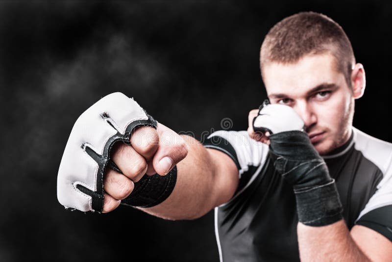 Boxer s fist stock photo. Image of kickboxing, glove - 45146350