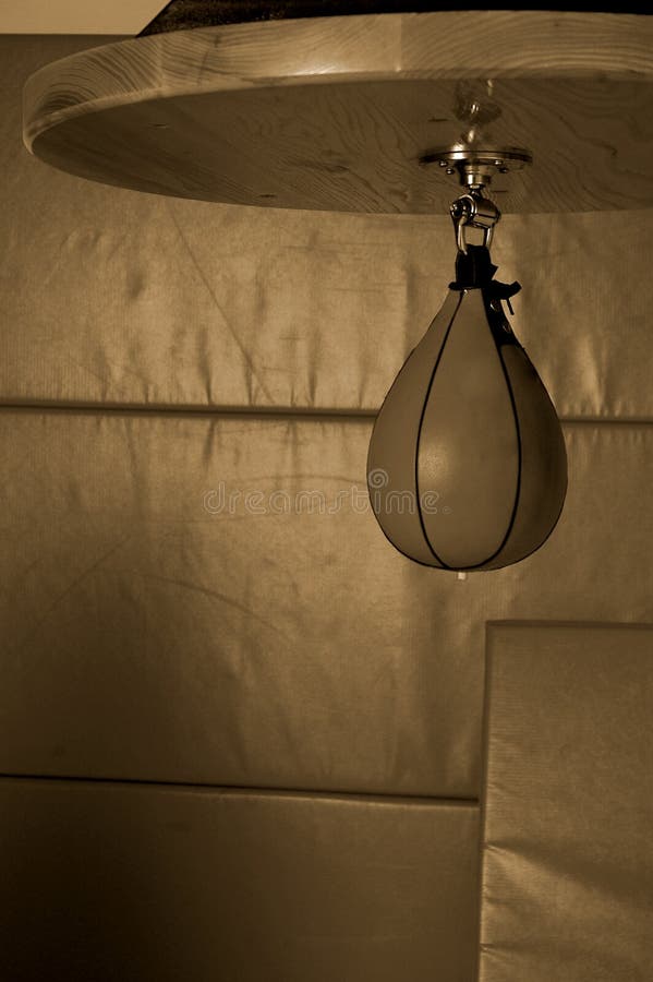 Boxer s speed bag stock image. Image of punch, hanging 495307