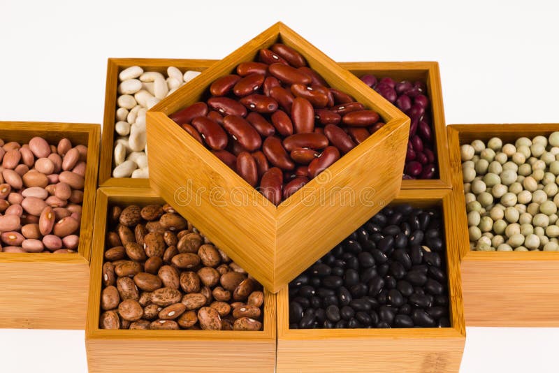 Boxes of beans stock photo. Image of close, health, healthy 32754304