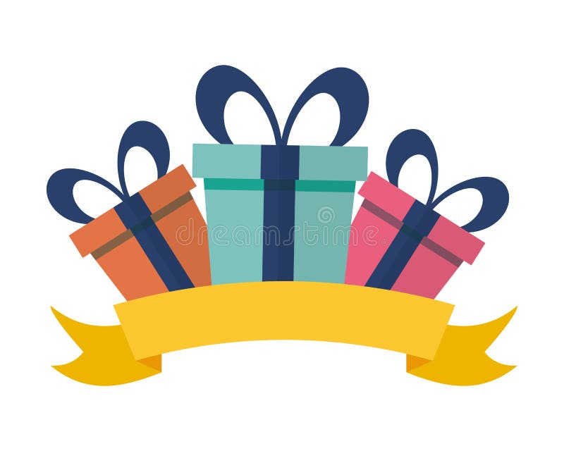 Boxes g? va tre royaltyfri illustrationer