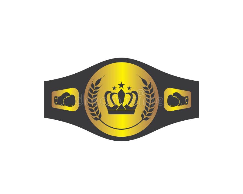 Boxing Belt Champion Logo Icon Vector Stock Vector Illustration of