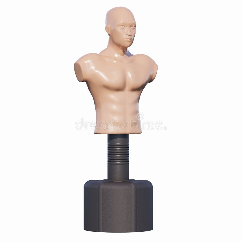 BOXING DUMMY FIGHTER MANNEQUIN TRAINING PRACTICE Stock Image Image of power, dummy 254036797