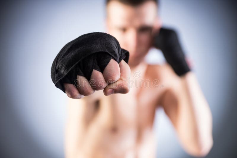 Close up of boxers fist stock image. Image of vest, defensive - 25336331