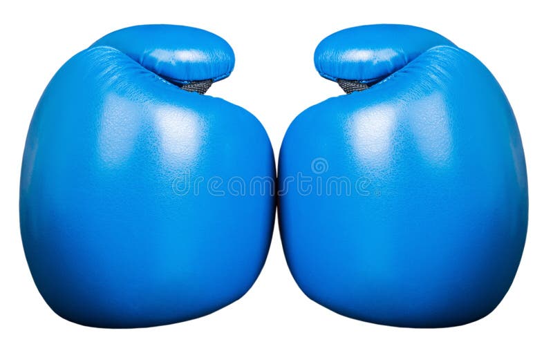 Boxing Gloves in Red and Blue Isolated Stock Image Image of hitting