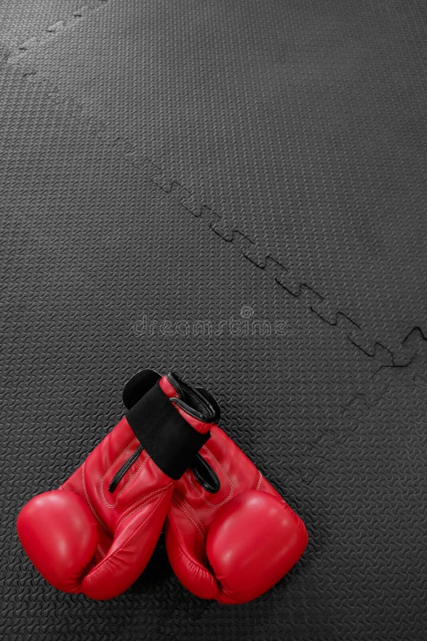 boxing gloves hang on nail on texture wall with copy space for t stock photography boxing gloves hang on nail on texture wall with copy space for t stock photography