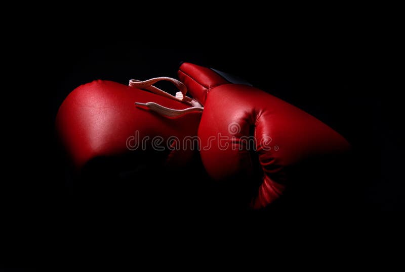 Boxing gloves stock photos