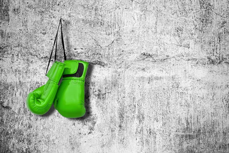 Boxing gloves on the wall stock photo. Image of antique 70531476