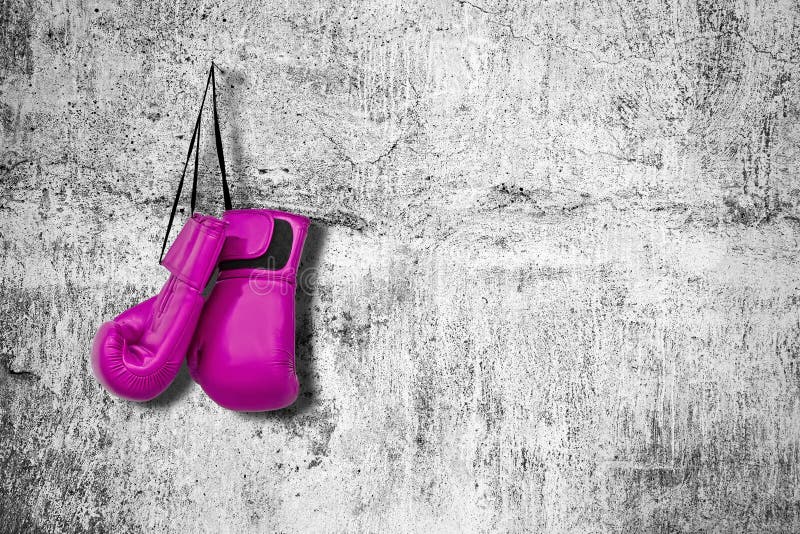 Boxing gloves on the wall royalty free stock image Boxing gloves on the wall royalty free stock image