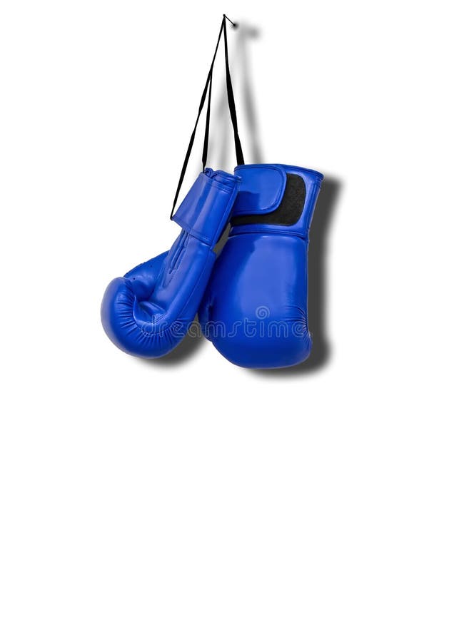 Pair Of Yellow Boxing Gloves Isolated On White Background Stock Image