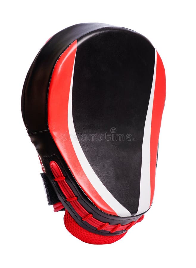 Boxing Paws On A White Background Red Stock Photo Image of muffler, fight 99202534