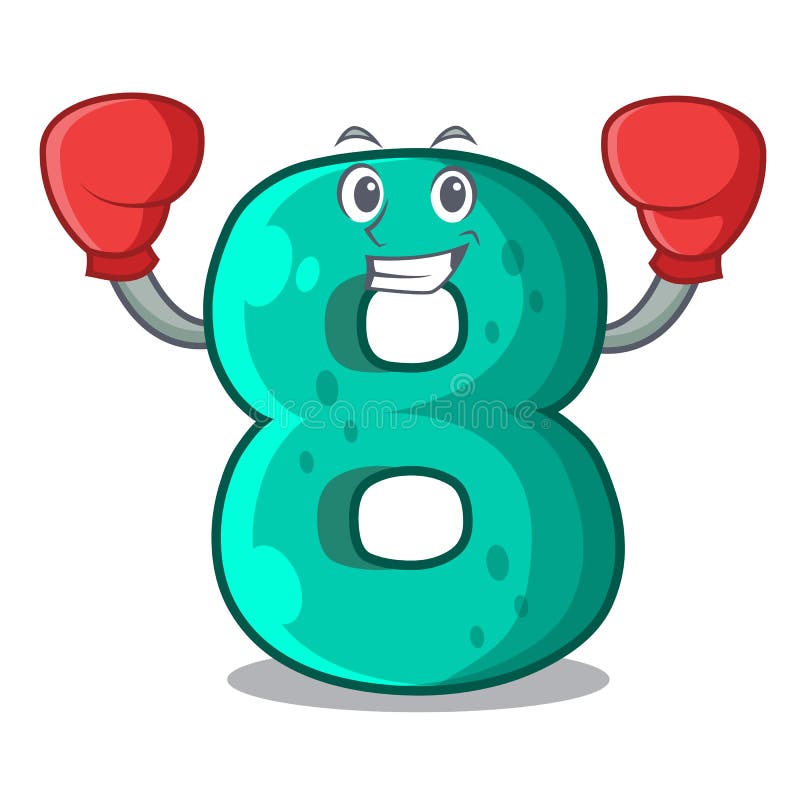 Boxing Raster Version Cartoon Shaped Number Eight Stock Vector - Illustration of boxer, design: 130597089 Boxing Raster Version Cartoon Shaped Number Eight Stock Vector - Illustration of boxer, design: 130597089