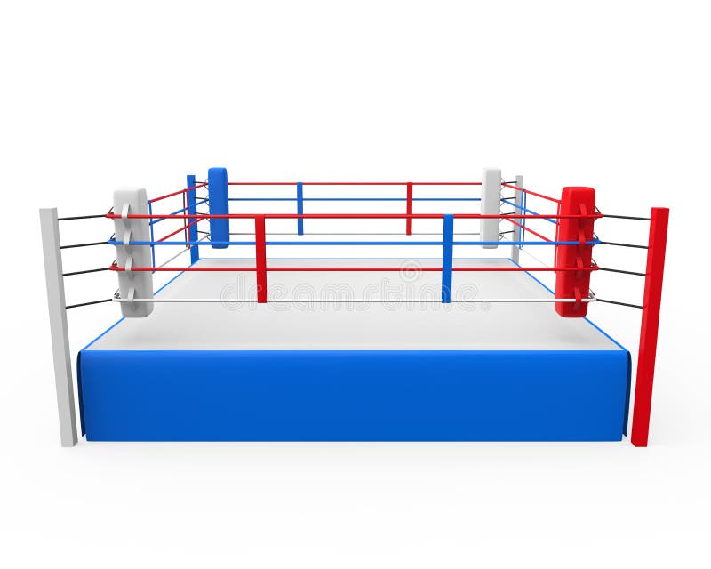 Classic Vintage Boxing Ring Stock Illustration Illustration of night