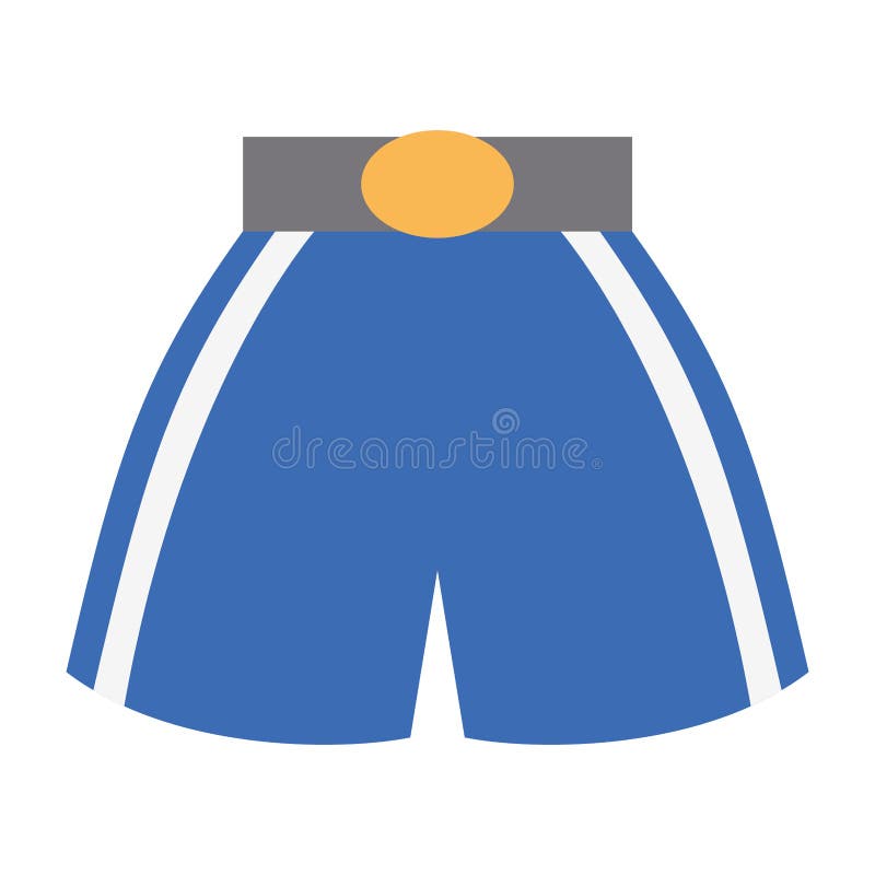Boxing Shorts Uniform Isolated Icon Stock Vector Illustration of