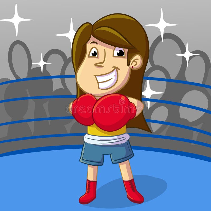 images Cartoon Boxers For Girls female boxing stock illustrations 1.
