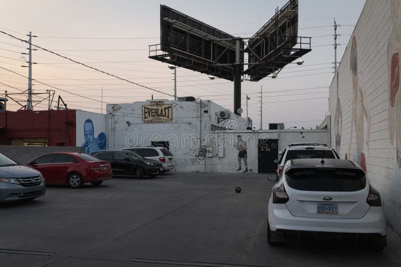 Boxing Training Facility, Las Vegas, Nevada. Editorial Stock Photo