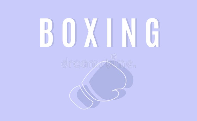 Boxing vector banner stock illustration