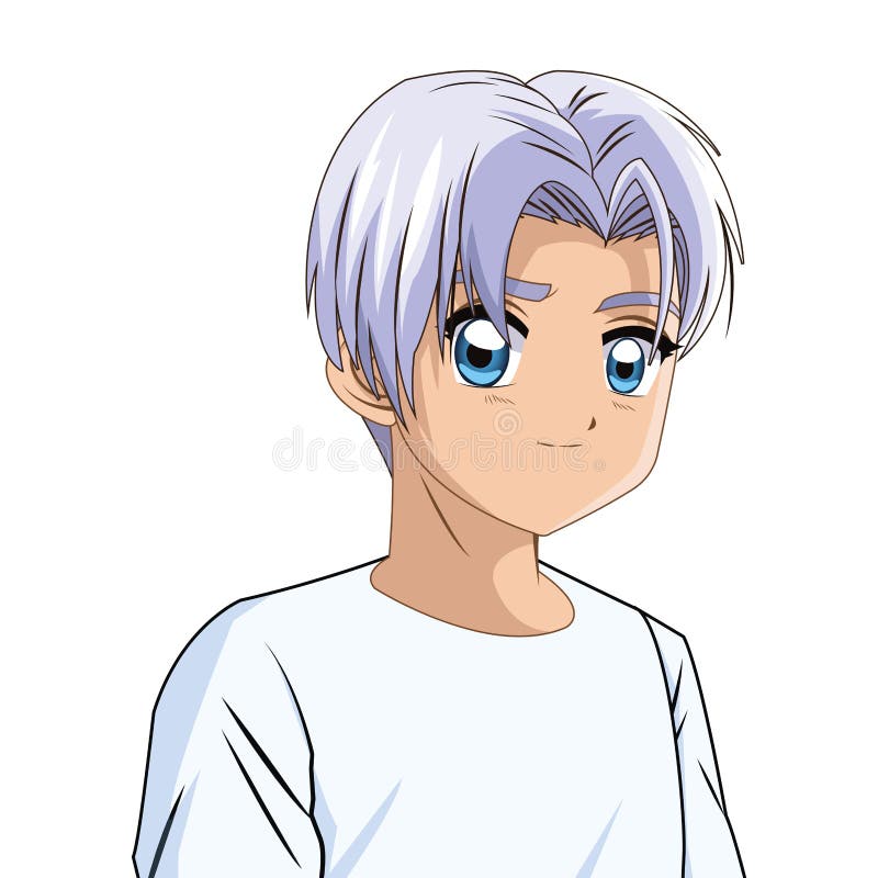 Boy Anime Male Manga Cartoon Icon. Vector Graphic Stock Vector -  Illustration of beauty, japanese: 110235871