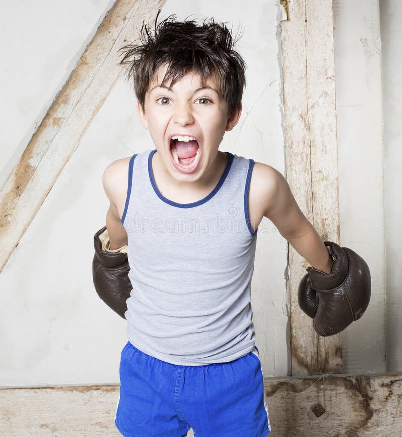 Boy as a boxer stock image. Image of fighter, boxer, fitness 42110427