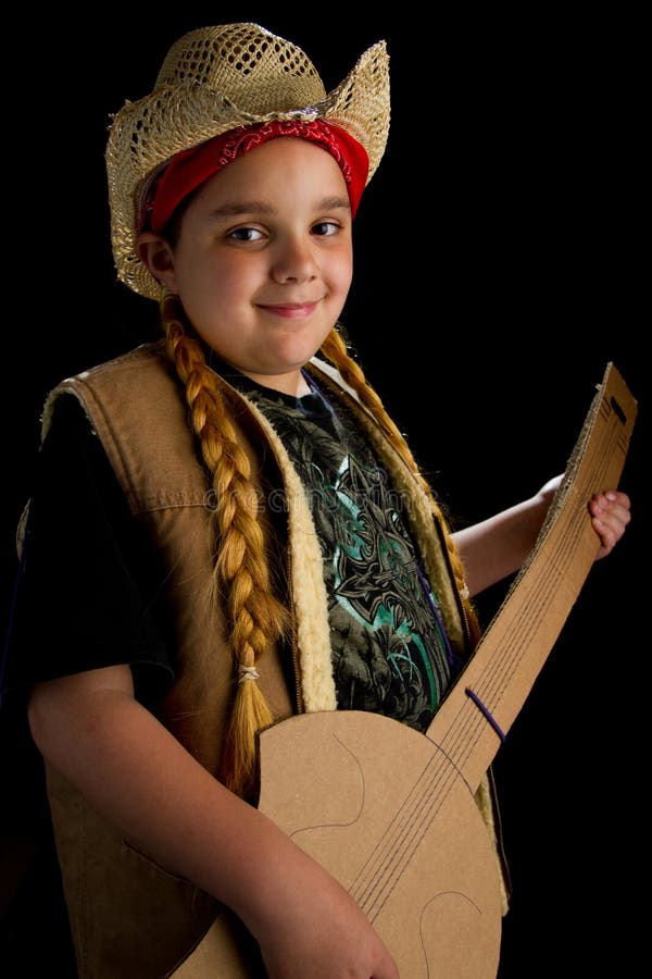 Boy as country singer stock image. Image of alone, blues 36914741