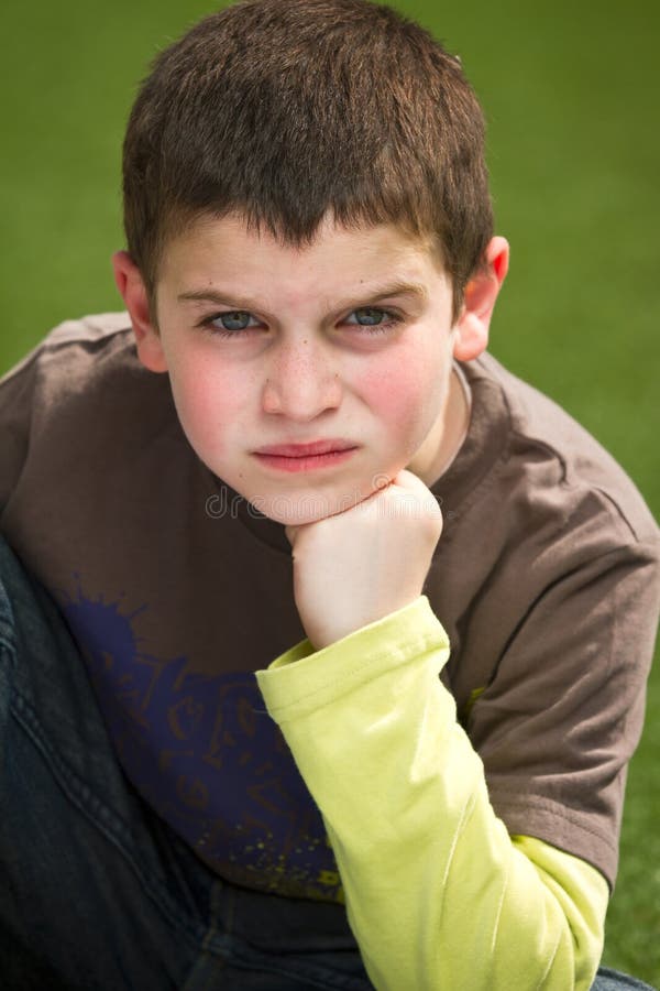 Boy with attitude royalty free stock photo Boy with attitude royalty free stock photo