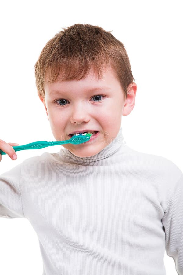 Boy without Baby Teeth with Toothbrush Stock Photo Image of cute