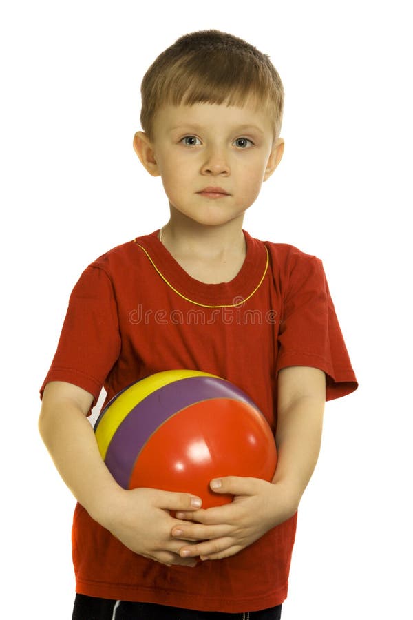 Boy With A Ball Picture. Image 4756322