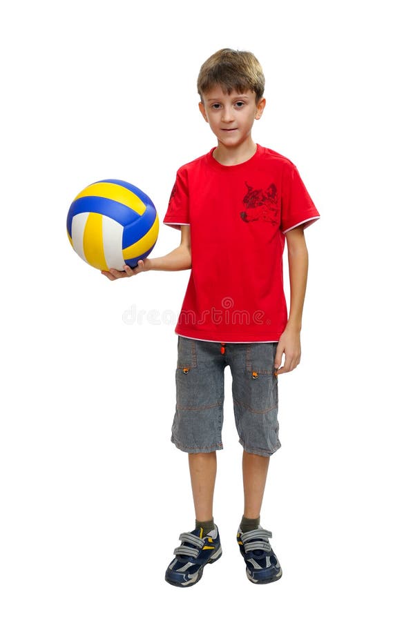 The Boy with the Ball, Isolated. Stock Image - Image of action, soccer ...