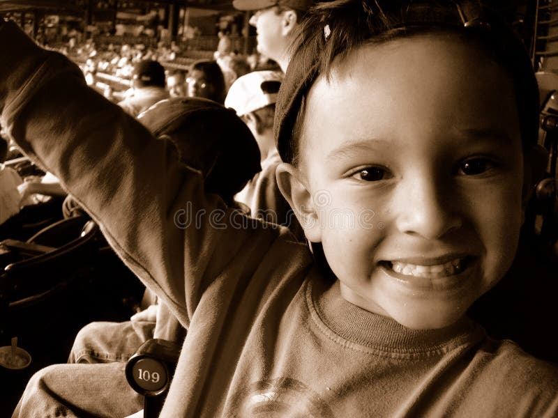 Boy at baseball game stock image. Image of sports, atlanta 1006987