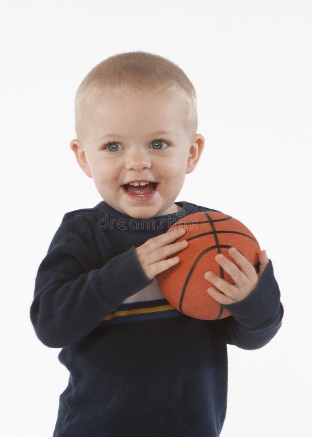 Boy with basketball