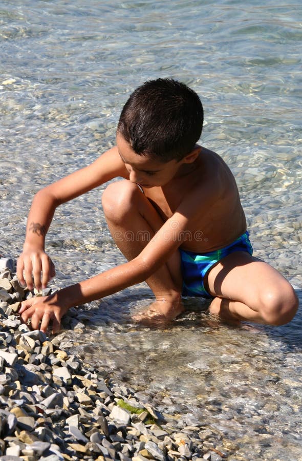 Boy on beach