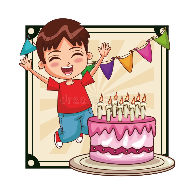 Boy birthday party stock vector. Illustration of object - 145463312