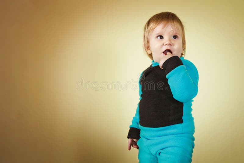 Boy in the blueblack suit stock image. Image of child 50525783