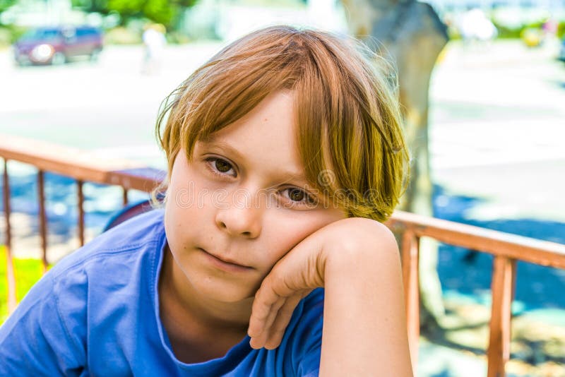 Boy with brown hair