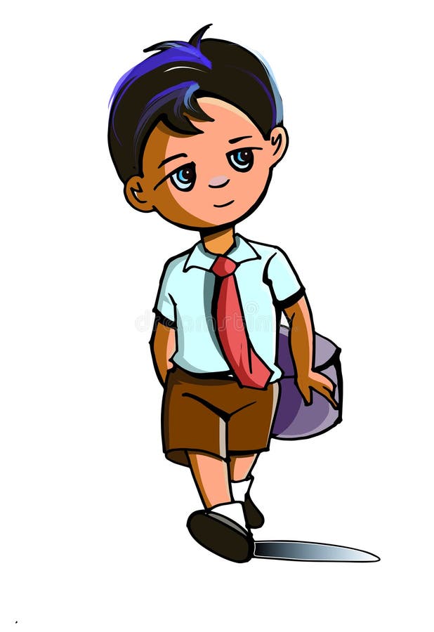 Boy Cartoon Character on Digital Art Stock Illustration - Illustration of  cartoon, cartoonuntitled: 218932285