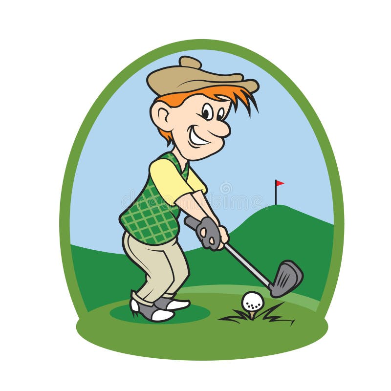Boy cartoon golf player stock vector. Illustration of activity - 69732992 Boy cartoon golf player stock vector. Illustration of activity - 69732992
