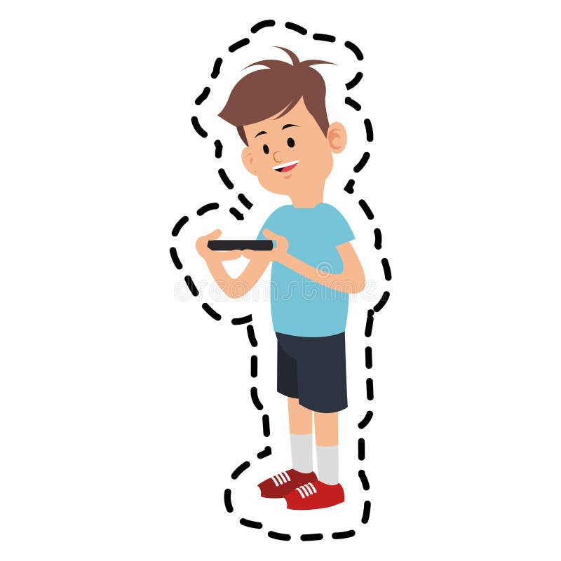 Boy cartoon icon stock vector. Illustration of little - 84386761