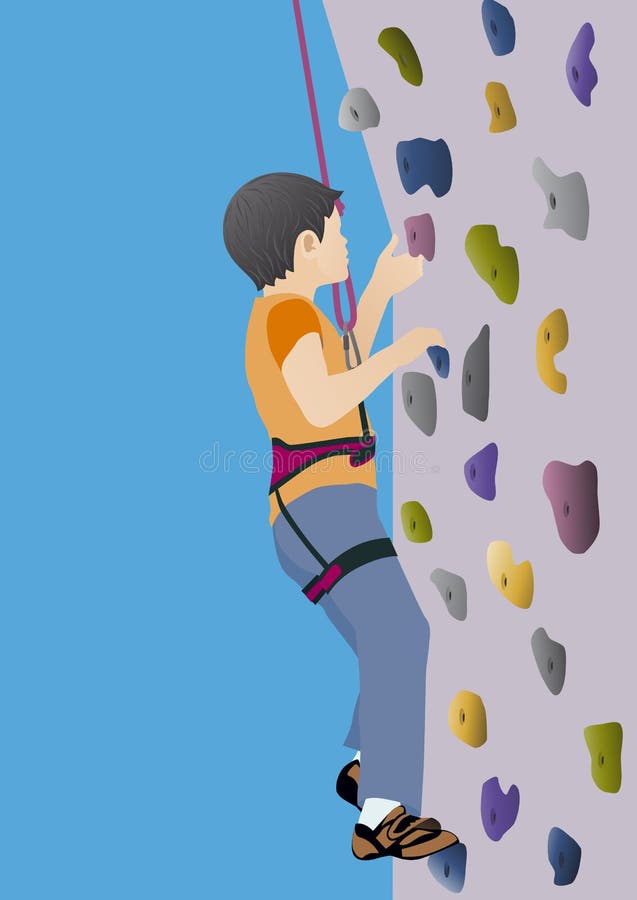 Boy climbing