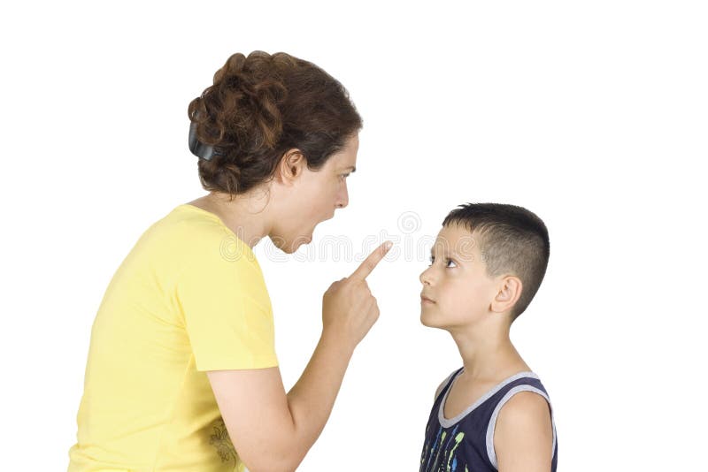 Boy confronts his mother