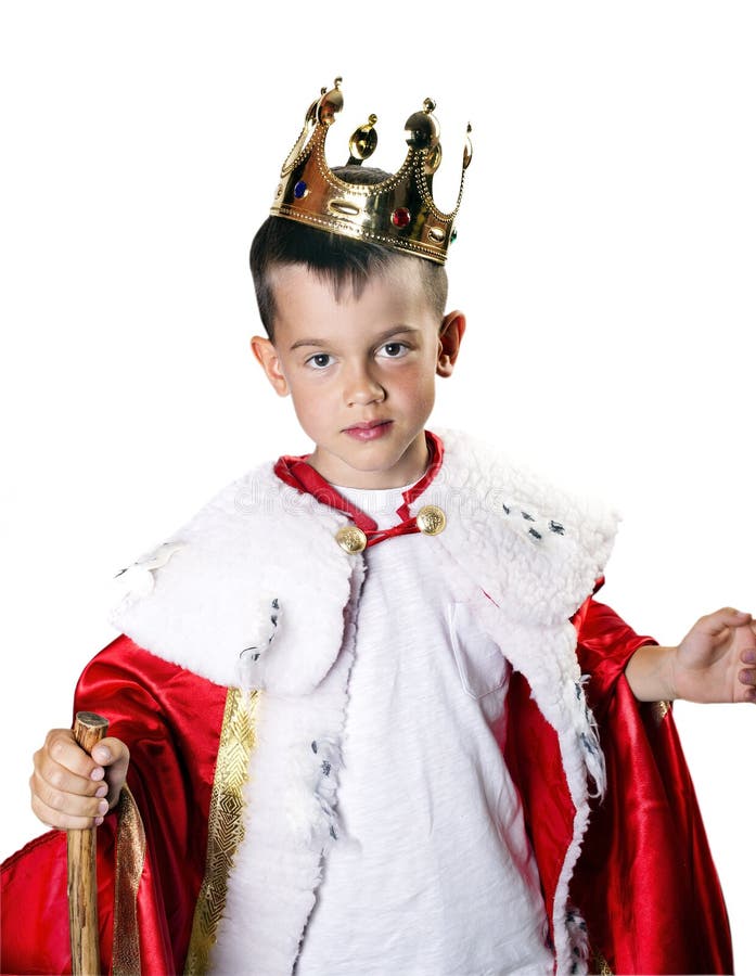 Boy in costume of the king stock image. Image of fairy 96415745