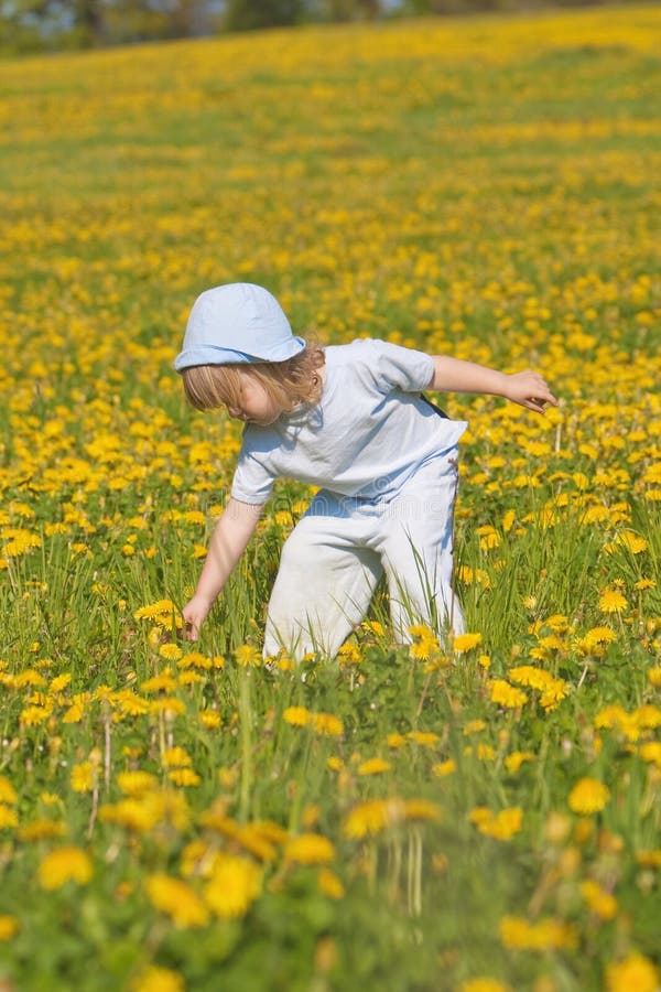 Boy with a dandelion