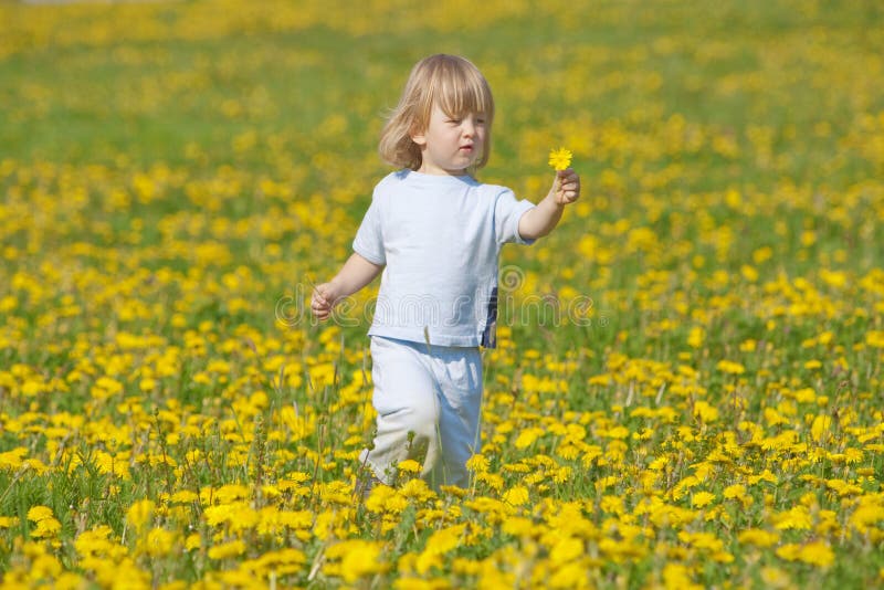 Boy with a dandelion