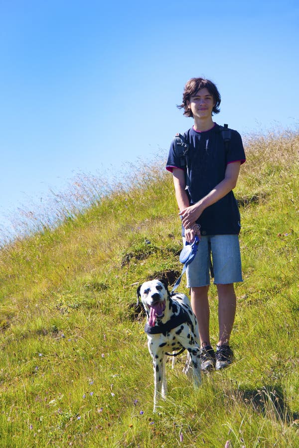 Boy with dog