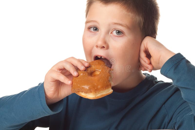 Boy and a donut