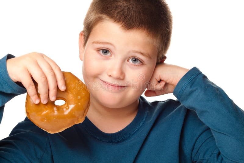 Boy and a donut