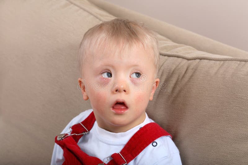 Boy with Down syndrome stock images Boy with Down syndrome stock images